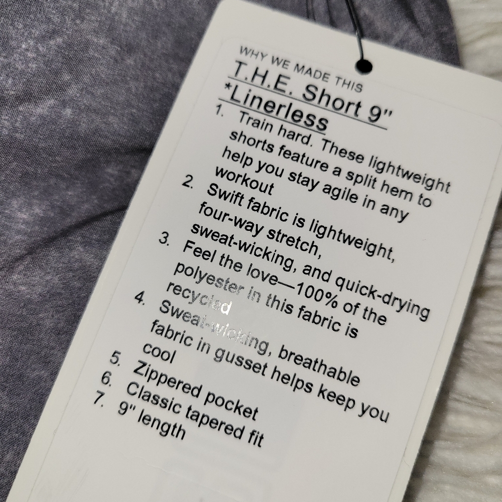 New Lululemon T.H.E  Short 9 Linerless - Picture 4 of 12